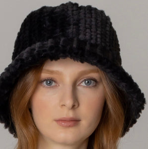 Fuzzy Faux Fur Bucket Hat